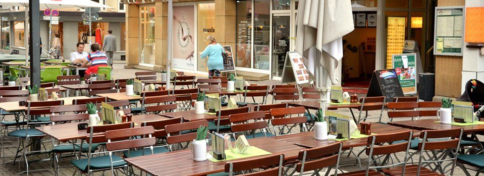 Gemütlicher Biergarten in Stuttgart